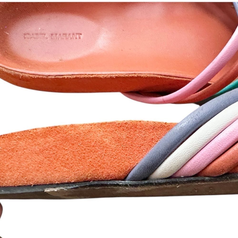 Isabel Marant Slide Sandal Hellya Strappy Size 38/8 - Picture 7 of 11